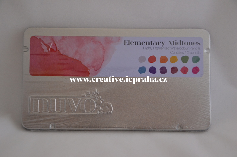 pastelky Nuvo Elementary  akvarel 12 bar.